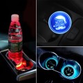 Car AcrylicColorful USB Charger Water Cup Groove LED Atmosphere Light(Christmas Hat)