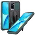 For Infinix Note 10 Pro Armor Warrior Shockproof PC + TPU Phone Case(Green)