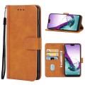 Leather Phone Case For Doogee N10(Brown)