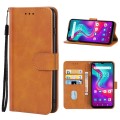 Leather Phone Case For Doogee X96(Brown)