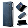 For Huawei nova 8i / Honor 50 Lite Denim Texture Casual Style Leather Phone Case(Blue)