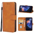 For Tecno Camon 18 P Leather Phone Case(Brown)
