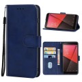 Leather Phone Case For Vodafone Smart N9(Blue)