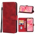 Leather Phone Case For Infinix Hot 10T / Hot 10s / Hot 10s NFC(Red)