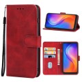 Leather Phone Case For Tecno Spark 6 Go / Spark Go 2020(Red)
