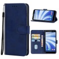 Leather Phone Case For HTC U12 Life(Blue)