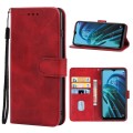 Leather Phone Case For TCL 30 XE 5G(Red)