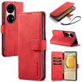 For Huawei P50 Pro DG.MING Retro Oil Side Horizontal Flip Leather Case with Holder & Card Slots & Wa
