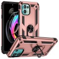 For Motorola Moto Edge 20 Lite Shockproof TPU + PC Phone Case(Rose Gold)