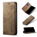For Xiaomi Redmi Note 11S / Note 11 Foreign Version Denim Texture Flip Leather Phone Case(Khaki)