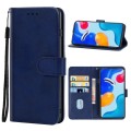 Leather Phone Case For Xiaomi Redmi Note 11S/Note 11 Global(Blue)