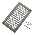 A6791 198x114mm RV / Bus Hexagon Pattern Air Inlet Panel with Screws(Grey)