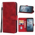 Leather Phone Case For Nokia C2 2nd Edition(Red)