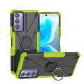 For Tecno Camon 18 Armor Bear Shockproof PC + TPU Phone Case with Ring Holder(Green)