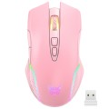 ONIKUMA CW905 2.4G RGB Lighting Wireless Mouse(Pink)