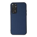 For Xiaomi Redmi Note 11 4G Global / Note 11S Accurate Hole Carbon Fiber Texture Shockproof Case(Blu