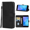 Leather Phone Case For Meizu M6 Note(Black)