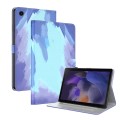 For Samsung Galaxy Tab 9 Watercolor Pattern Flip Leather Tablet Case(Winter Snow)