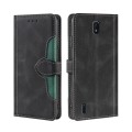 For Nokia C01 Plus / C1 2nd Editon Skin Feel Straw Hat Magnetic Buckle Leather Phone Case(Black)