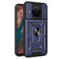 For Nokia X100 Sliding Camera Cover Design TPU + PC Protective Phone Case(Blue)