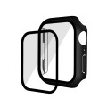 Electroplating Matte All-inclusive PC + Tempered Glass Watch Case For Apple Watch Series 9 / 8 / 7 4
