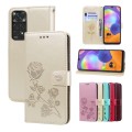 For Redmi Note 11 Global Version / Note 11S 4G Global Version Rose Embossed Leather Phone Case(Gold)