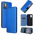For Nokia G11 / G21 Carbon Fiber Texture Leather Phone Case(Blue)