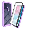 For Motorola Moto G60S Starry Sky Full Body Hybrid Shockproof Phone Case (Purple)