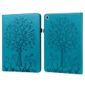 For Huawei MatePad T 10s 10.1 inch / T 10 9.7 inch Tree & Deer Pattern Pressed Printing Leather Tabl
