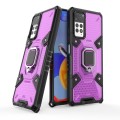 For Xiaomi Redmi Note 11 Pro 5G / 4G Global Space PC+TPU Shockproof Phone Case with Ring Holder(Purp