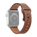 Butterfly Buckle Cowhide Leather Watch Band For Apple Watch Ultra 49mm&Watch Ultra 2 49mm / Series 9