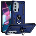 For Motorola Edge 30 Pro Shockproof TPU + PC Phone Case(Blue)