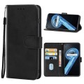 For OPPO Realme 9 Leather Phone Case(Black)