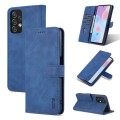 For Samsung Galaxy A23 5G AZNS Skin Feel Calf Texture Horizontal Flip Leather Phone Case(Blue)