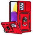 For Samsung Galaxy A72 5G / 4G Sliding Camshield Holder Phone Case(Red)
