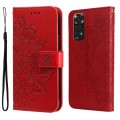 For Xiaomi Redmi Note 11 4G(Global)/Redmi Note 11s 4G(Global) 7-petal Flowers Embossing Pattern Hori