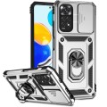 For Xiaomi Redmi Note 11 Global Sliding Camshield Holder Phone Case(Silver)