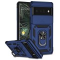 For Google Pixel 6 Pro Sliding Camshield Holder Phone Case(Blue)