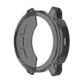 For Garmin Instinct 2 Half Coverage Hollowed TPU Watch Case(Transparent Black)