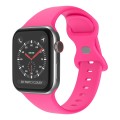 Butterfly Buckle Silicone Watch Band, Size: S For Apple Watch Ultra 49mm&Watch Ultra 2 49mm / Series