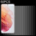 For Samsung Galaxy S21 5G 50pcs 0.26mm 9H 2.5D Tempered Glass Film, Fingerprint Unlocking Is Not Sup