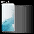 For Samsung Galaxy S22 5G 50pcs 0.26mm 9H 2.5D Tempered Glass Film, Fingerprint Unlocking Is Not Sup