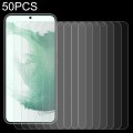 For Samsung Galaxy S22+ 5G 50pcs 0.26mm 9H 2.5D Tempered Glass Film, Fingerprint Unlocking Is Not Su