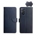 For Xiaomi Redmi Note 11 Pro Global Genuine Leather Fingerprint-proof Horizontal Flip Phone Case(Blu