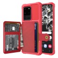 For Samsung Galaxy S20 Magnetic Wallet Card Bag Leather Phone Case(Red)