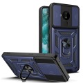 For Nokia C30 Sliding Camera Cover Design TPU+PC Phone Case(Blue)