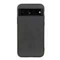 For Google Pixel 7 Pro Accurate Hole Two-color Calf Texture PU Phone Case(Black)