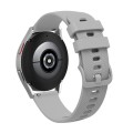 22mm Pockmarked Tonal Buckle Silicone Watch Band for Huawei Watch / Samsung Galaxy Watch(Grey)