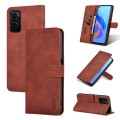 For OPPO K10 4G / A96 4G / Realme 9i AZNS Skin Feel Calf Texture Flip Leather Phone Case(Brown)