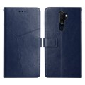 For OPPO A9 2020 Y Stitching Horizontal Flip Leather Phone Case(Blue)